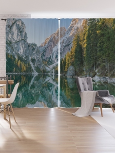 Шторы под лён JoyArty «Природные фантазии», серия Oxford DeLux, 340х265 см