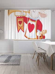 Шторы под лён «Королевский кролик», серия Oxford DeLux, 290х180 см Joy Arty