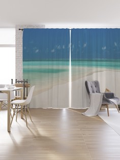 Шторы под лён «Забытый лежак», серия Oxford DeLux, 340х265 см Joy Arty