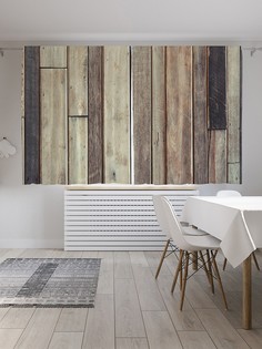 Шторы под лён «Комбинация досок», серия Oxford DeLux, 290х180 см Joy Arty