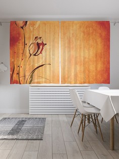 Шторы под лён «Горячие ароматы», серия Oxford DeLux, 290х180 см Joy Arty