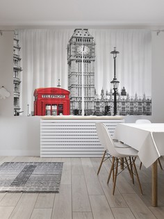 Шторы под лён «Звонок из Лондона», серия Oxford DeLux, 290х180 см Joy Arty