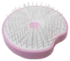 Расческа Janeke Пластиковая компактная щетка для волос сиреневая
