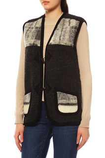 Жилет женский Alwero ALPEN КЛЕТКА черный L