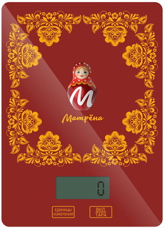 Весы кухонные МАТРЕНА МА-037 Red/Yellow Матрёна