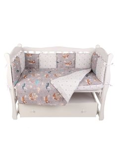 Бортик в кроватку AmaroBaby Путешественники, бязь, 12 предметов