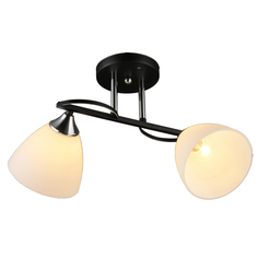Люстра потолочная 2*60Вт E27 IMEX MD.2980-2-S BK+CH