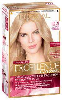 Краска для волос LOreal Paris Recital Preference 10.21 Светло-русый 1 шт