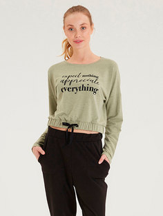 Свитшот женский BlackSpade BS50429 зеленый XL