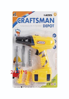 Дрель игрушечная Shantou Gepai 6204-1