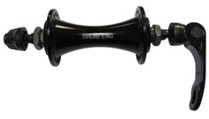 Втулка Shunfeng ROAD передняя алюминиевая 3/8x14Gx36Hx100x108 с эксцентриком черная TBS