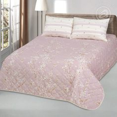 Покрывало "Сакура" 240х215 стеганое АРТ ДИЗАЙН