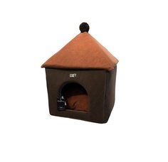 Домик для кошек, для собак Anteprima DogBed, коричневый, 45x45x60см