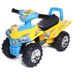 Каталка детская Babycare Super ATV Желтый/Синий (Yellow/Blue), кожаное сиденье