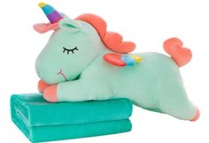 Мягкая игрушка-подушка Best Toys Единорог с пледом