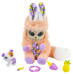 Мягкая игрушка "Пушастики" Bush Baby World - Лола с питомцем, 14 см 1TOY
