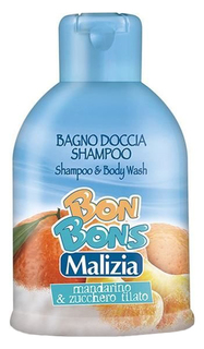Шампунь детский Malizia BON BONS. Mandarin&Candy 2 в 1, 500 мл