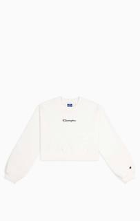 Свитшот женский Champion Rochester 1919 Champion Logo Crewneck Croptop белый M