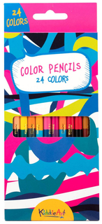 Цветные карандаши Кiddie Art двусторонние 24 цвета 12 шт.