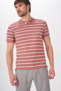 Футболка-поло мужская 22018949 ONLY & SONS коричневая 46 RU