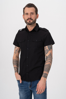 Рубашка мужская Envy Lab R018 черная 48 RU