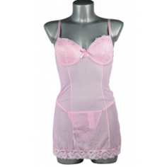 Бледно-розовая ночная рубашка Baci Lingerie M/L