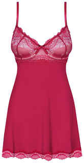 Роскошная короткая сорочка Rosalyne с кружевом 184513 Obsessive