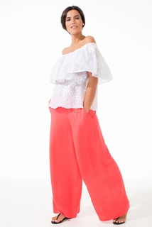 Брюки женские Laete 61316-1-1 оранжевые XL