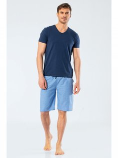 Пижама мужская Cacharel 2211 синяя XL
