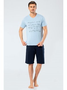 Пижама мужская Cacharel 2204 голубая XL