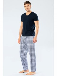 Пижама мужская Cacharel 2210 синяя XXL