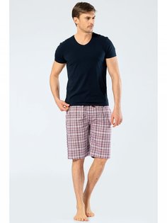 Пижама мужская Cacharel 2214 бордовая XXL