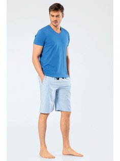 Пижама мужская Cacharel 2211 голубая XL