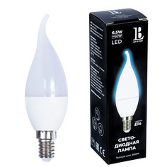 Лампочка L&B E14-6.5W-3000К-C37-flame