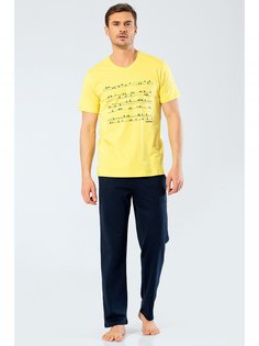 Пижама мужская Cacharel 2203 желтая XL