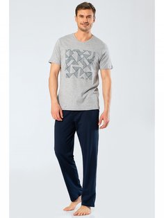 Пижама мужская Cacharel 2198 серая XXL