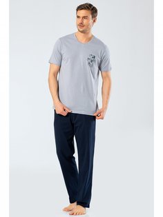 Пижама мужская Cacharel 2201 серая XL