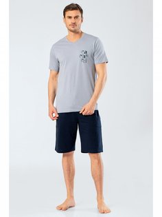 Пижама мужская Cacharel 2202 серая XXL