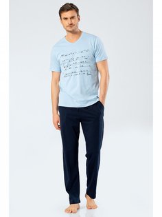 Пижама мужская Cacharel 2203 голубая XL