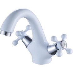 Смеситель для раковины белый Cron CN1008-8