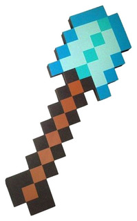 Лопата "Алмазная пиксельная", 45 см Minecraft