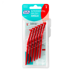 TePe Interdental brush Angle Угловые межзубные ершики 0,5 мм (6 шт) красные