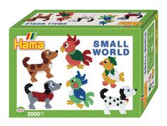 Набор для термомозаики Маленький мир 2000 шт, собачка, попугай Hama 3506