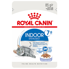 Влажный корм для кошек ROYAL CANIN Indoor 7+ Sterilised, мясо в желе, 85г