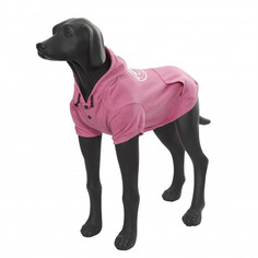 Толстовка для собак Rukka Hoody, унисекс, розовый, длина спины 33 см