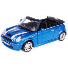 Bburago Коллекционная машинка 1:32 Street Fire MINI COOPER S Cabriolet, синяя
