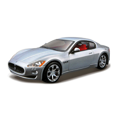 Bburago Коллекционная машинка 1:32 PLUS "Maserati GranTurismo", серебристый