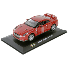Bburago Коллекционная машинка 1:32 PLUS "NISSAN GT-R", красный
