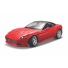 Bburago Коллекционная машинка Феррари 1:18 Ferrari California T Closed Top, красный