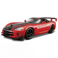 Bburago Коллекционная машинка 1:24 "Dodge Viper SRT 10 ACR", красный-черный, 18-22114